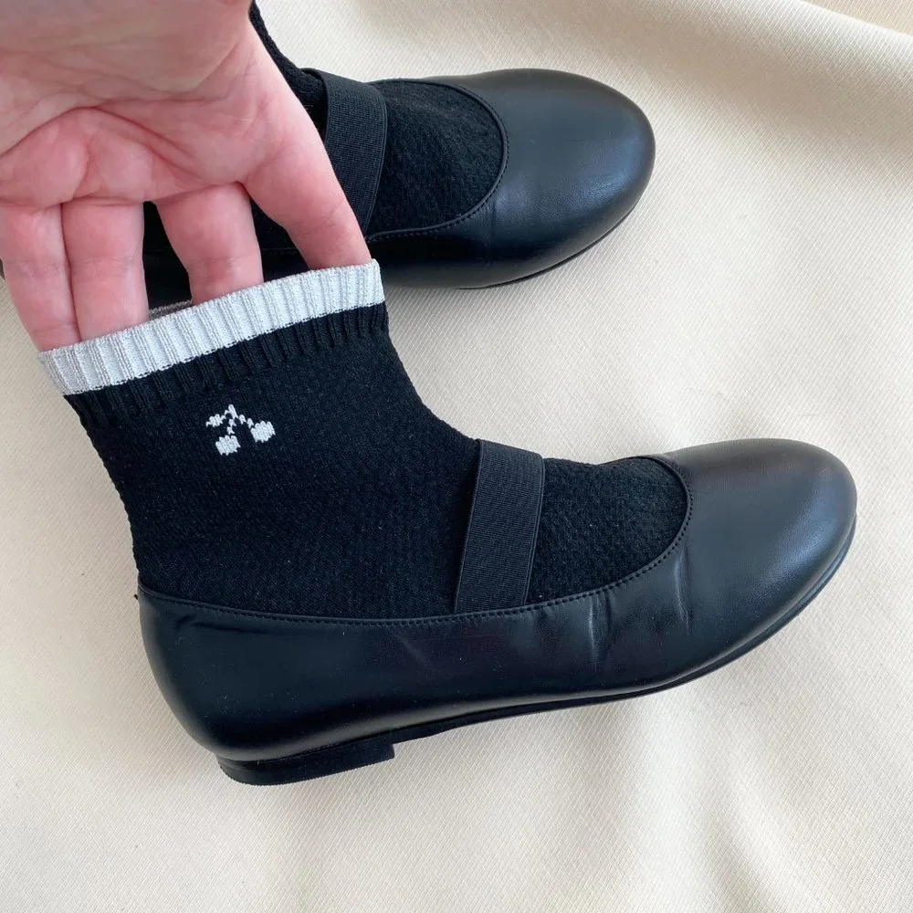 ** KIDS ** Bonpoint "Lula" Mary Jane Sock Flats, size 32. - Picture 5 of 8